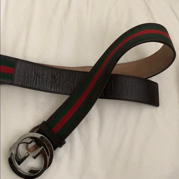 Gucci lifestyle 85 Belt - Brown red green - Picture 5 of 5